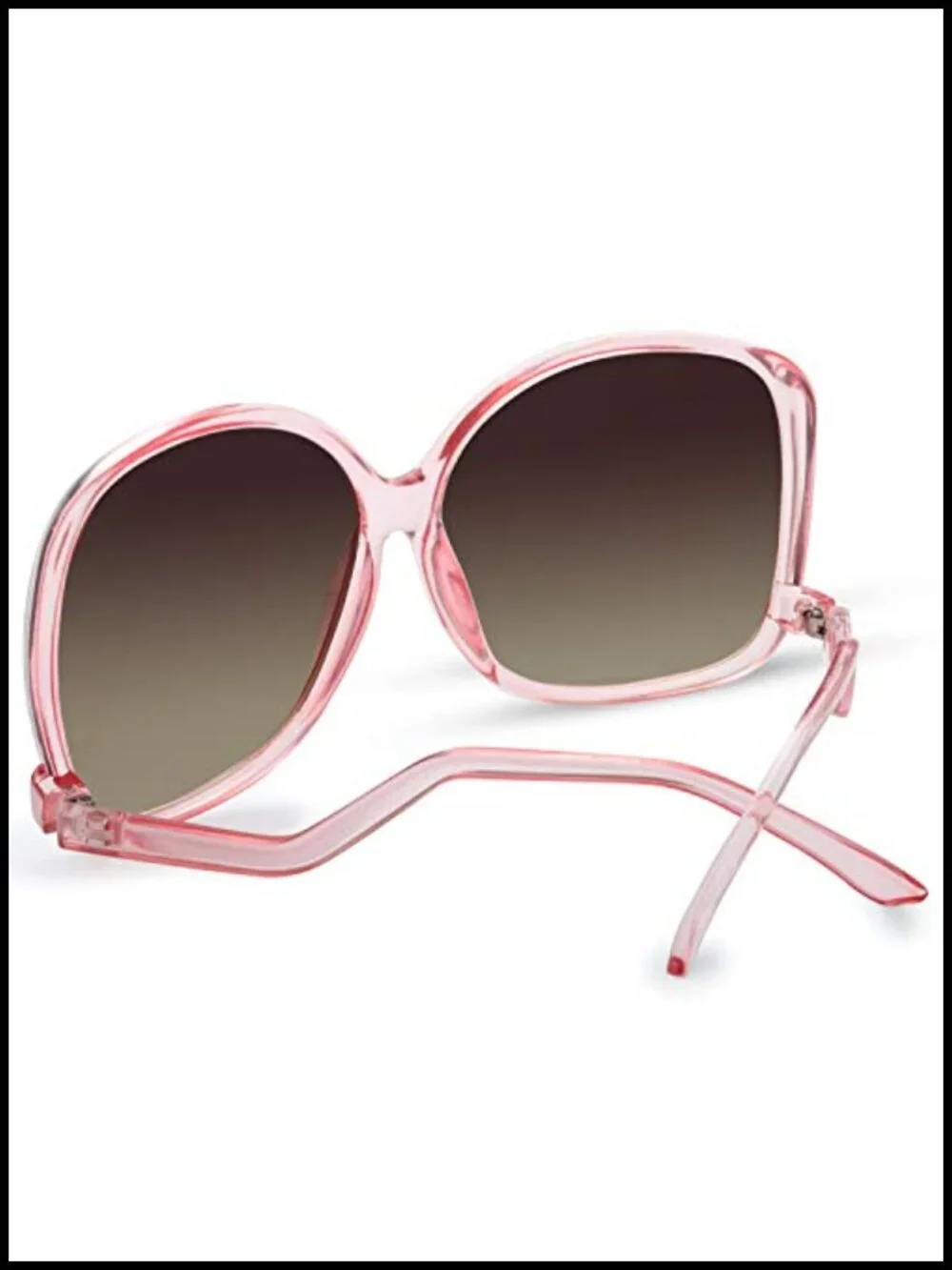 Oversized Hybrid Cat Eye Sunglasses UV Protection Gift Box